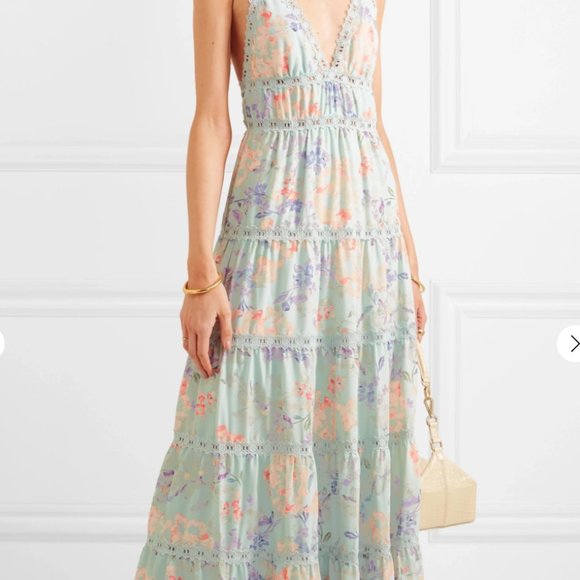* SOLD*ALICE + OLIVIA Karolina crochet-trimmed/floral. - Picture 1 of 5